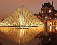 paris le louvre paris by night