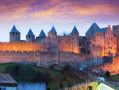 carcassonne nuit éclairage sortie