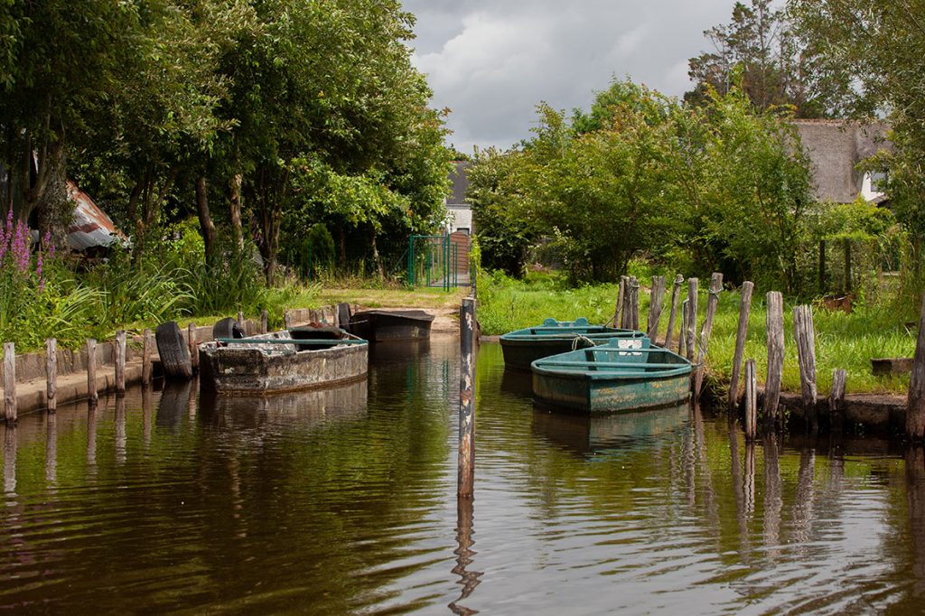 marais brière en chaland randonnée canaux barque kerhinet parc régional